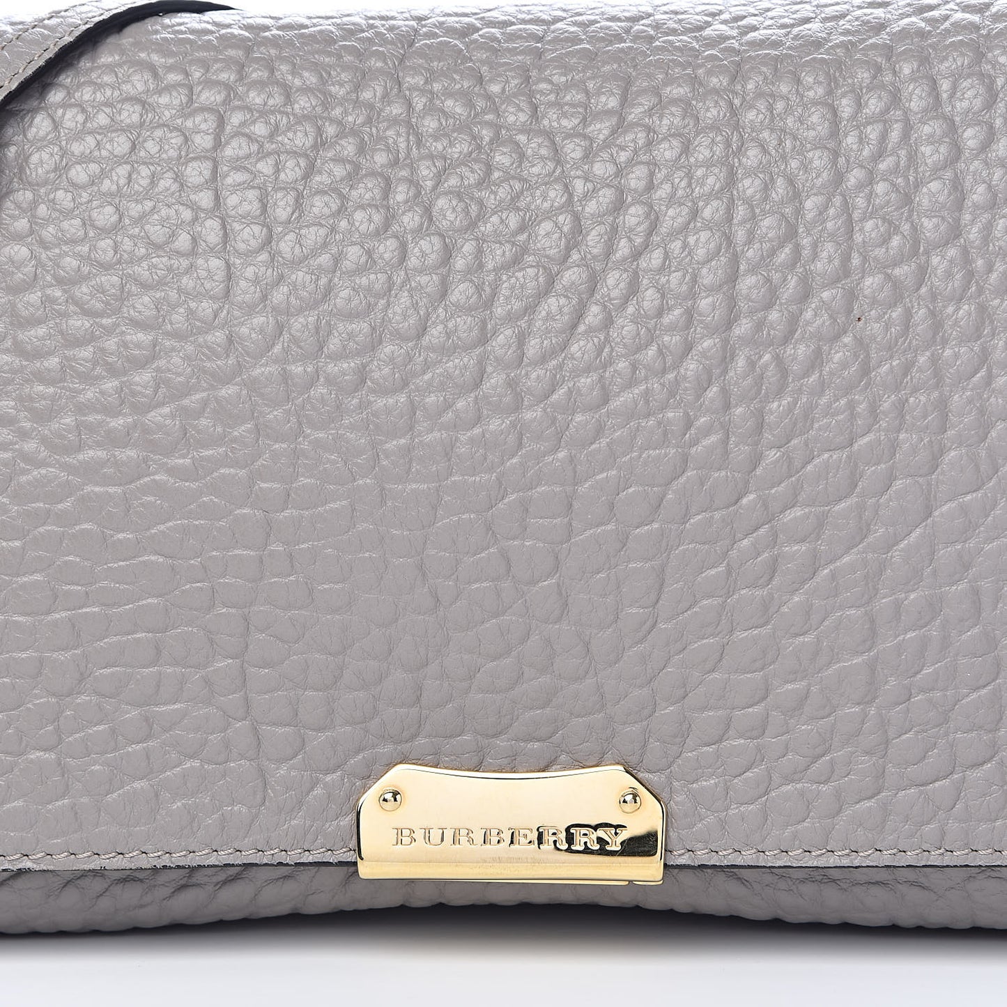 Signature Grain Medium Mildenhall Crossbody Bag Pale Grey