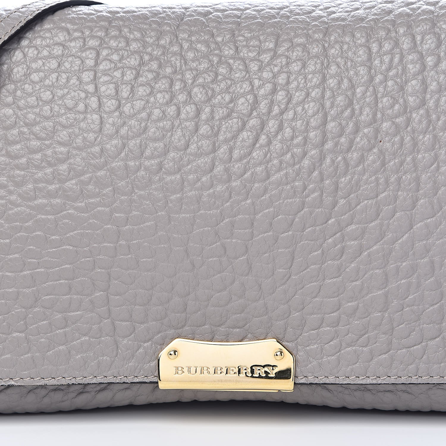 Burberry Signature Grain Medium Mildenhall Crossbody Bag Pale Grey 10 of 10