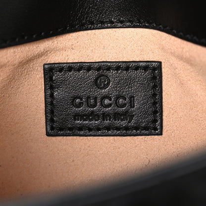 Gucci Calfskin Matelasse Monochrome GG Marmont Chain Belt Bag Black 6 of 11