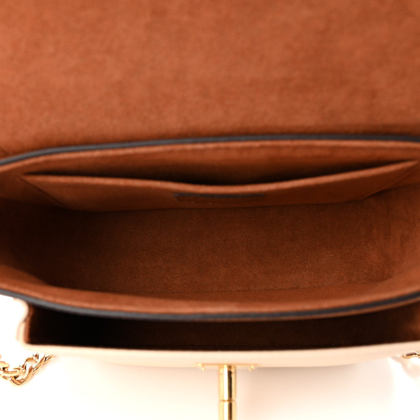Grained Calfskin Lockme Tender Chataigne Brown