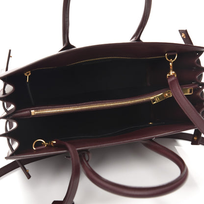 Saint Laurent Grained Calfskin Small Classic Sac De Jour Amaranto 6 of 11