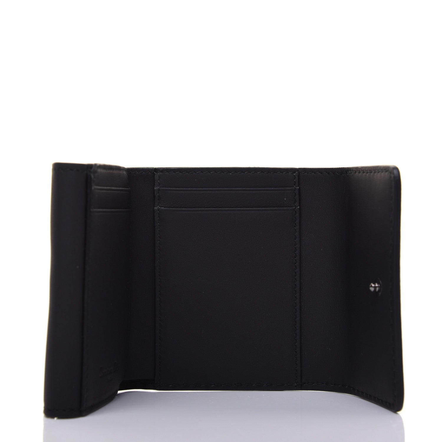 Christian Dior Ultra Matte Calfskin Medium Wallet Black 5 of 14
