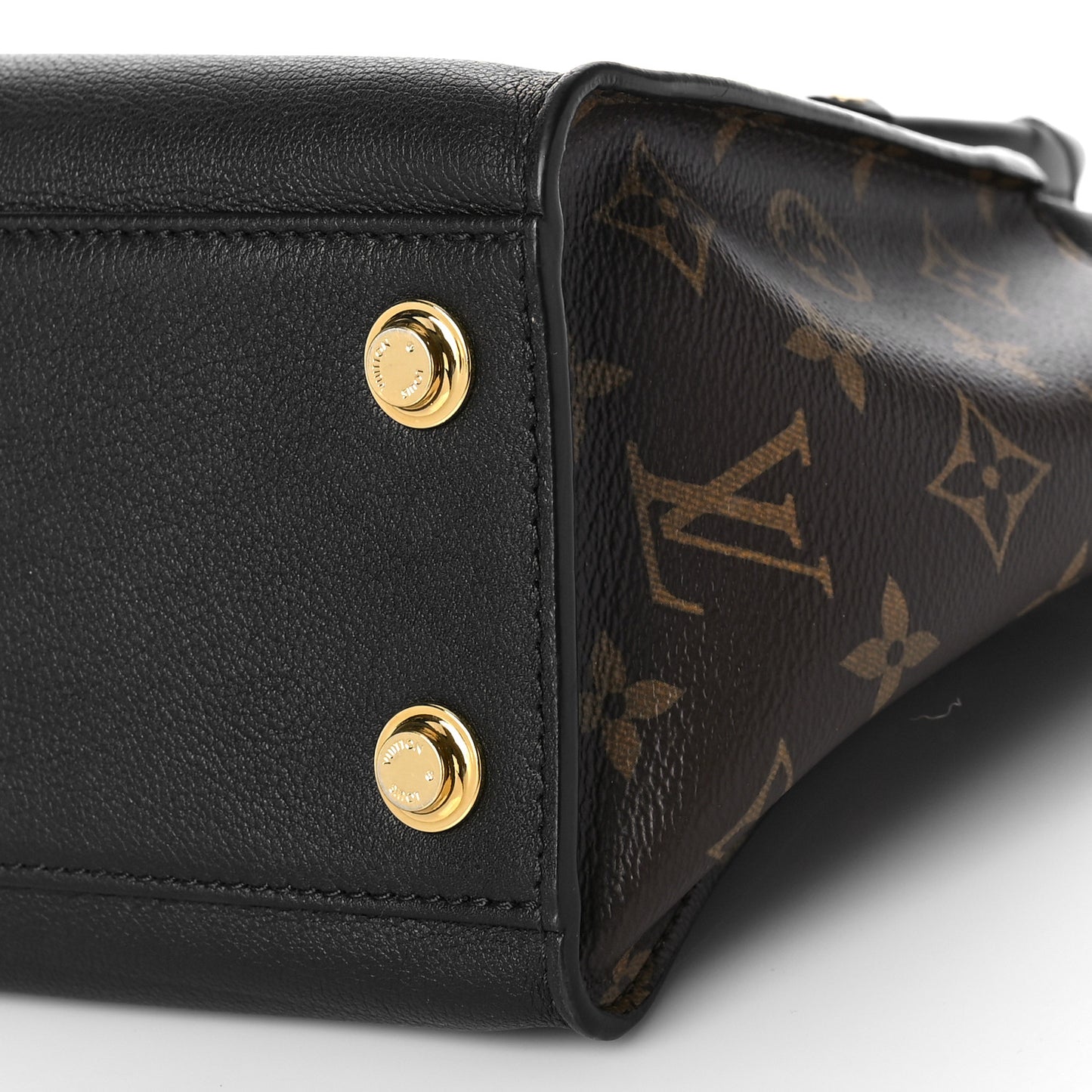 Calfskin Monogram On My Side PM Black