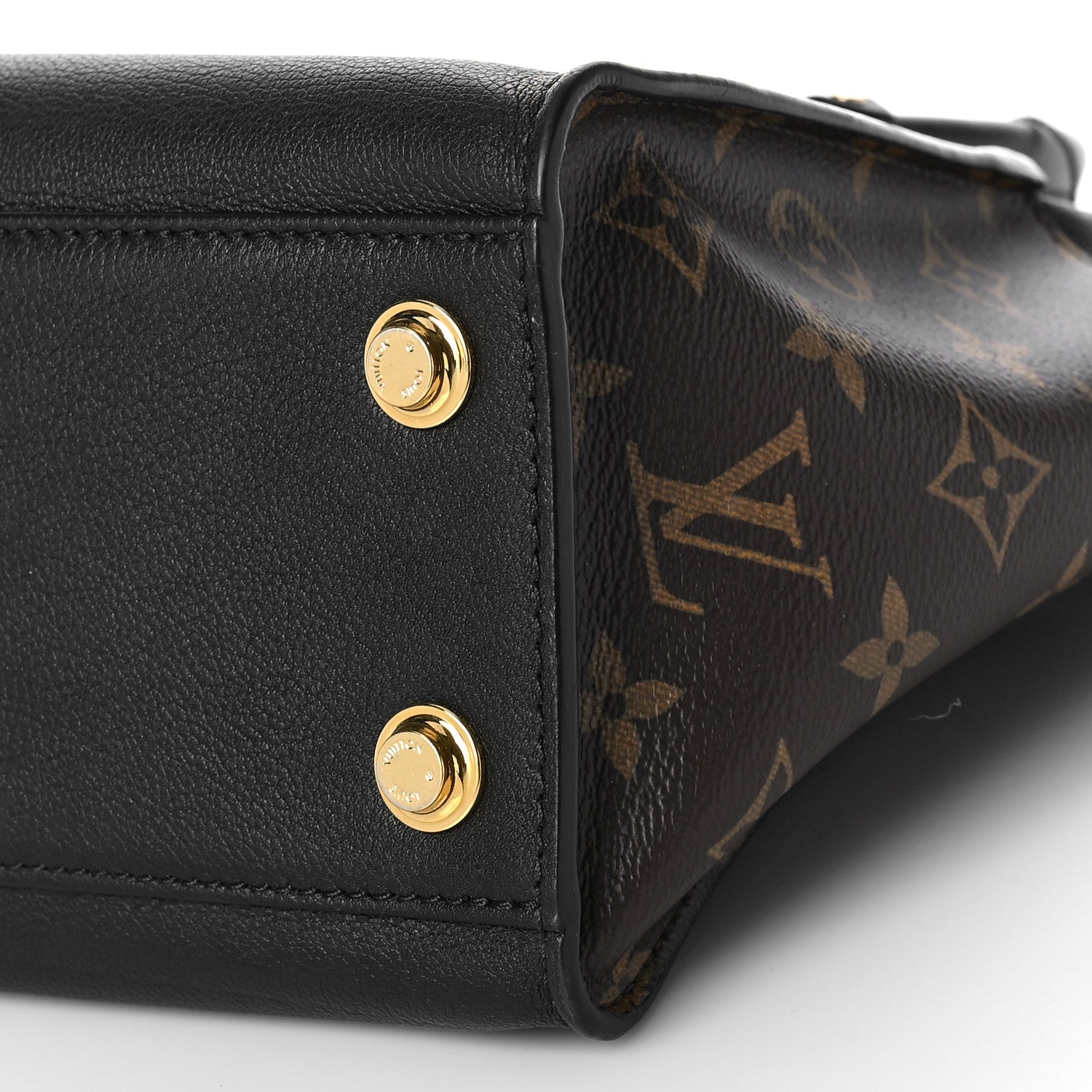 Louis Vuitton Calfskin Monogram On My Side PM Black 8 of 9