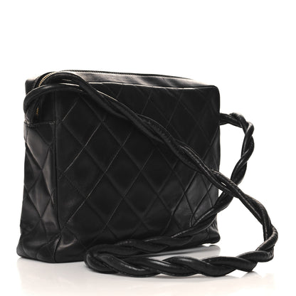 Chanel Lambskin Quilted Messenger Bag Black 3 of 13
