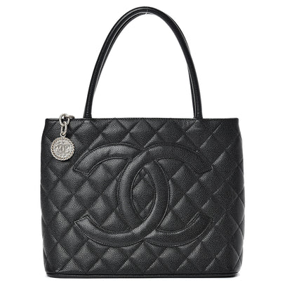 Chanel Caviar Quilted Medallion Tote Black 1 of 11