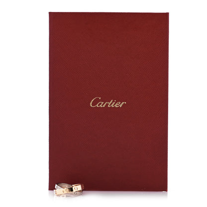 Cartier 18K Pink White Gold 6 Diamond LOVE Ring 50 5.25 5 of 5