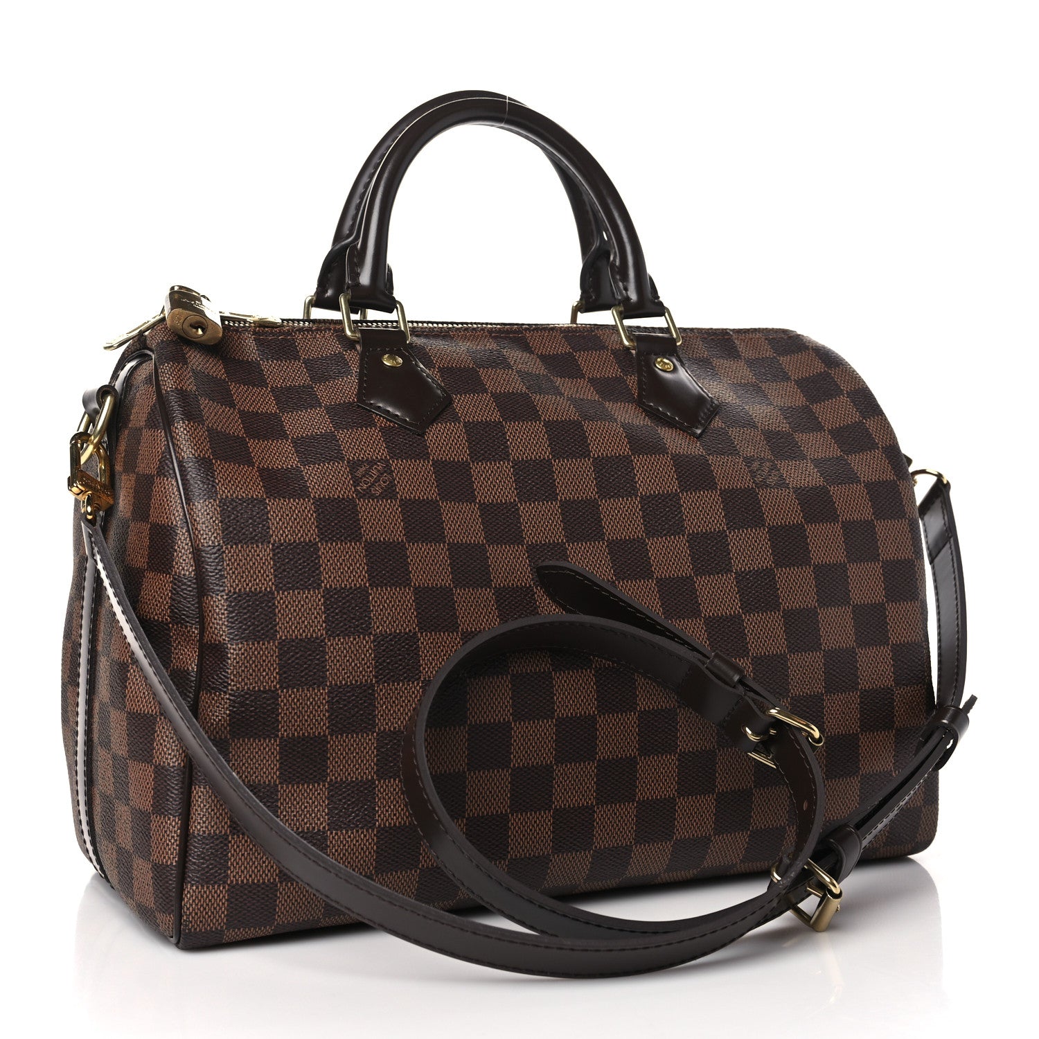 Louis Vuitton Damier Ebene Speedy Bandouliere 30 3 of 9