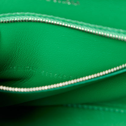 Balenciaga Shiny Calfskin Crocodile Embossed Small Hourglass Top Handle Bag Leaf Green 8 of 15
