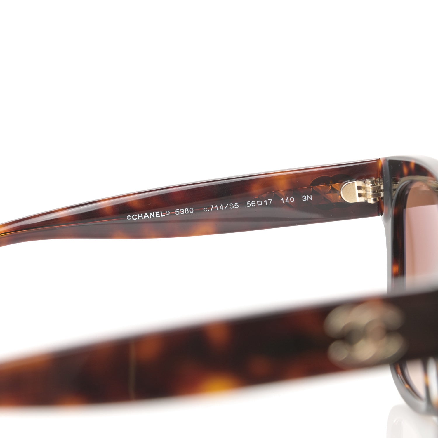 Chanel Acetate Runway Square Sunglasses 5380 Dark Tortoise 5 of 8