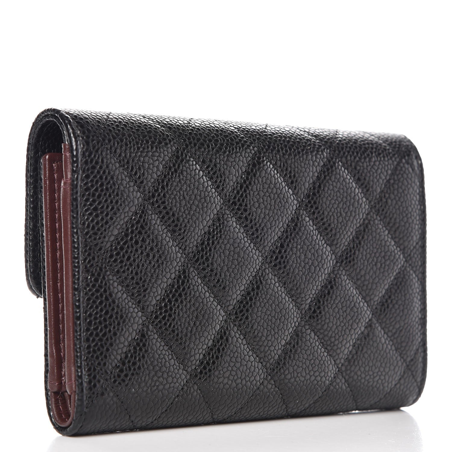 Chanel Caviar Quilted Small Flap Wallet Black 3 of 9