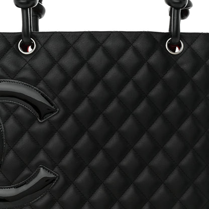 Chanel Calfskin Quilted Large Cambon Tote Black 8 of 16
