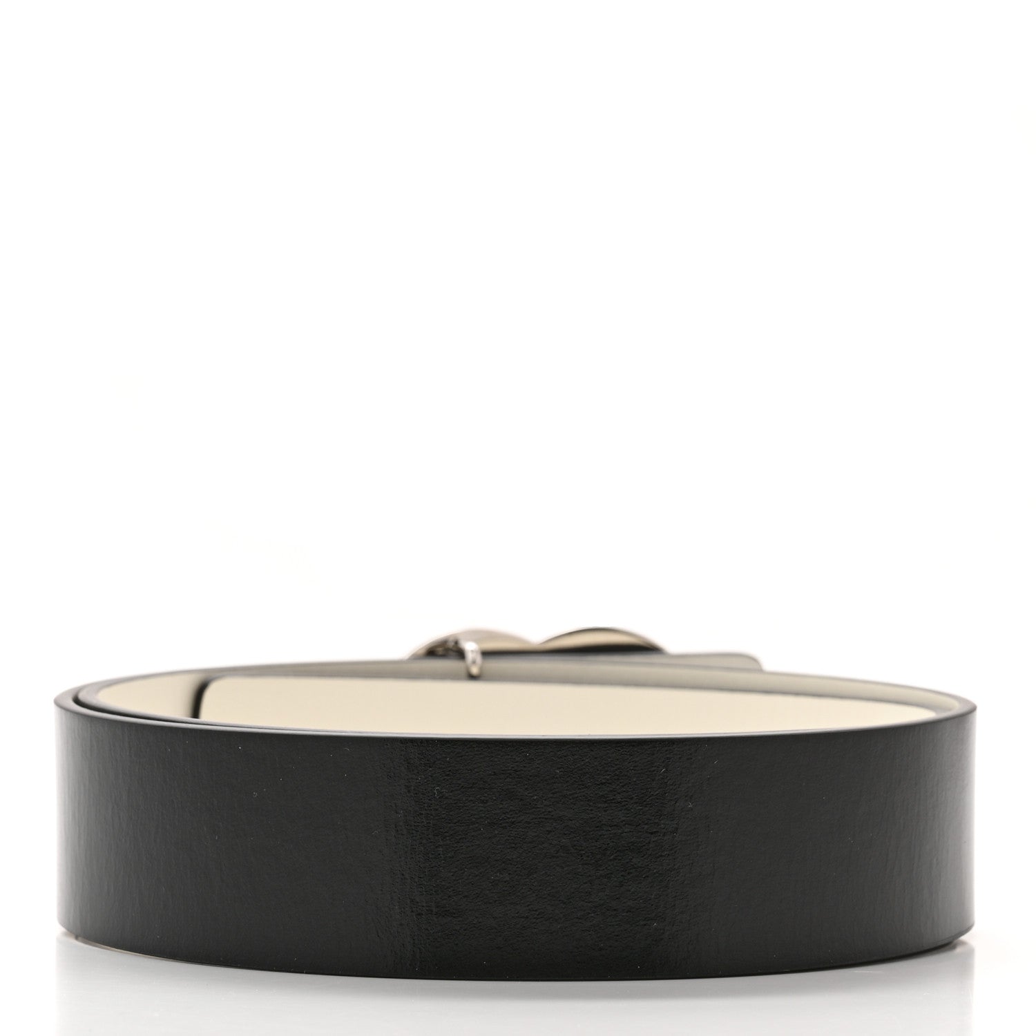 Chanel Calfskin CC Reversible Belt 80 Black White 4 of 7