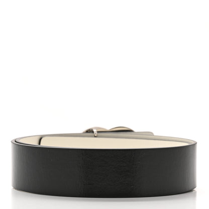 Chanel Calfskin CC Reversible Belt 80 Black White 4 of 7
