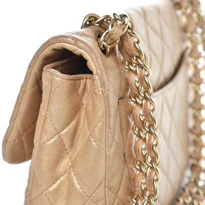 Chanel Metallic Lambskin Quilted Medium Precious Jewel Single Flap Gold 12 of 17