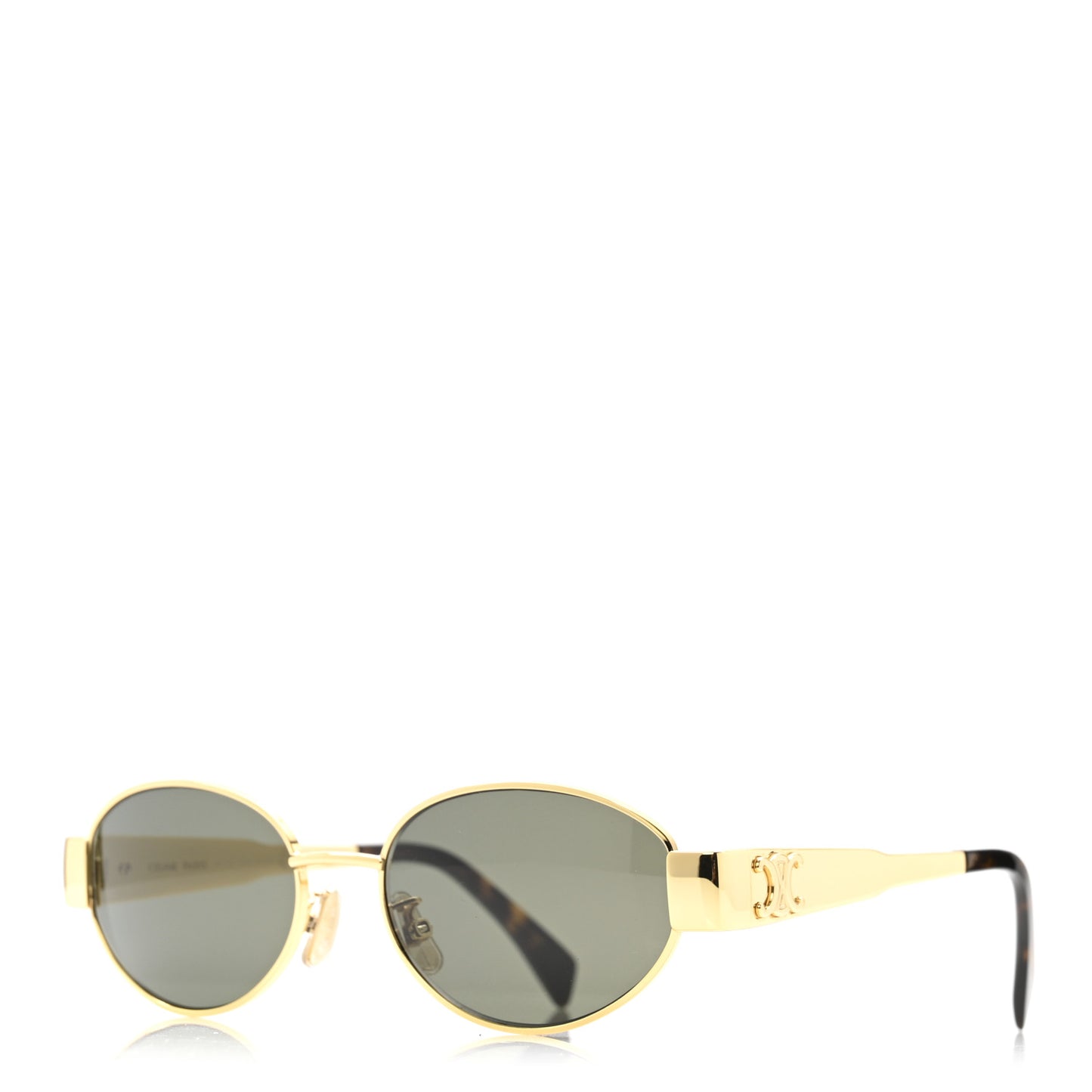 Metal Triomphe 01 Sunglasses CL40235U Gold Green