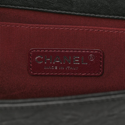 Chanel Crumpled Lambskin New Medium Studded Boy Flap Black 6 of 12
