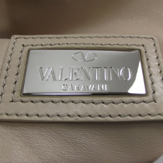 Valentino Garavani Leather Petale Hobo Beige 13 of 13