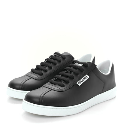 Chanel Calfskin CC Womens Sneakers 40 Black 3 of 8