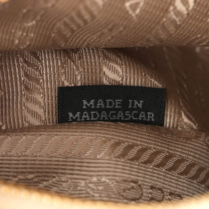 Prada Yarn Raffia Effect Crochet Re-Edition 2005 Shoulder Bag Naturale 7 of 10