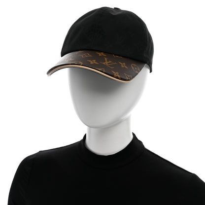 Louis Vuitton Polyester Silk Monogram LV Get Ready Cap M Black 2 of 8
