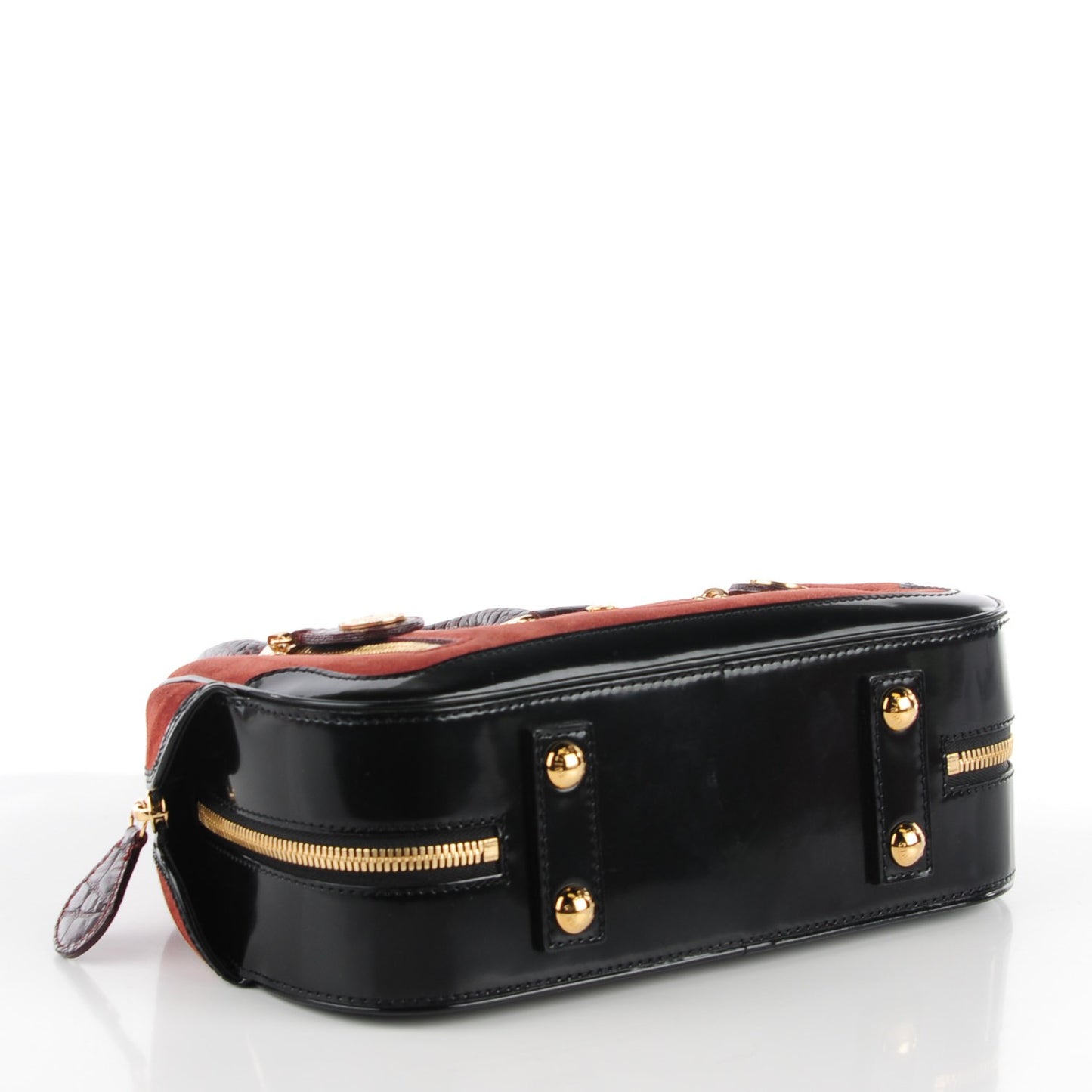 Suede Stamped Havane Bowler PM Brun