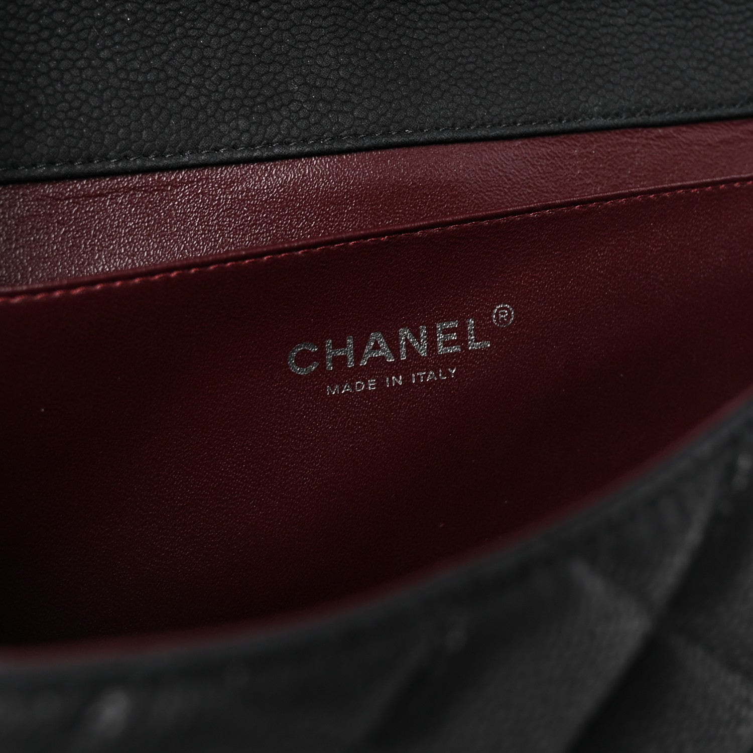 Chanel Iridescent Caviar Quilted Clutch With Chain Flap Black 6 of 10