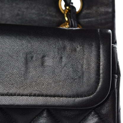 Chanel Lambskin Quilted Small Double Flap Black 14 of 15