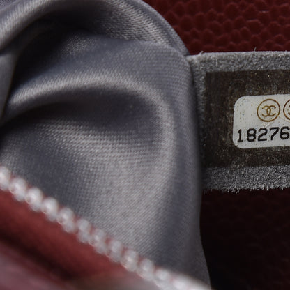 Chanel Caviar Quilted Grand Shopping Tote GST Dark Burgundy 9 of 14