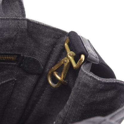 Prada Denim Robot Tote Bag Black 9 of 13