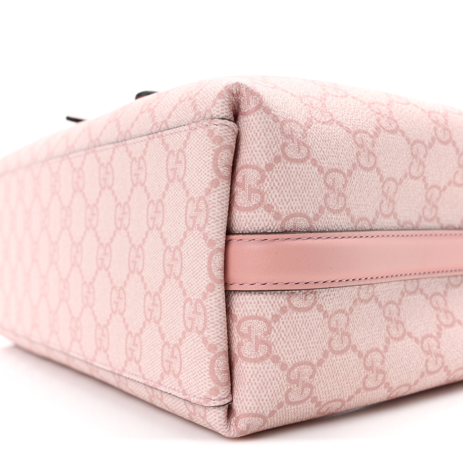 Gucci GG Supreme Monogram Emblem Medium Tote Bag Light Pink 9 of 9