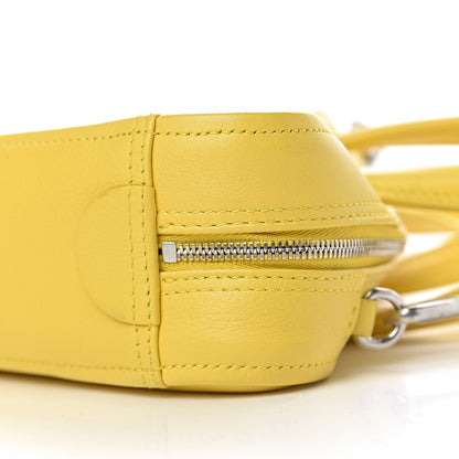 Balenciaga Shiny Day Calfskin Logo XS Triangle Duffle Jaune Black 9 of 10