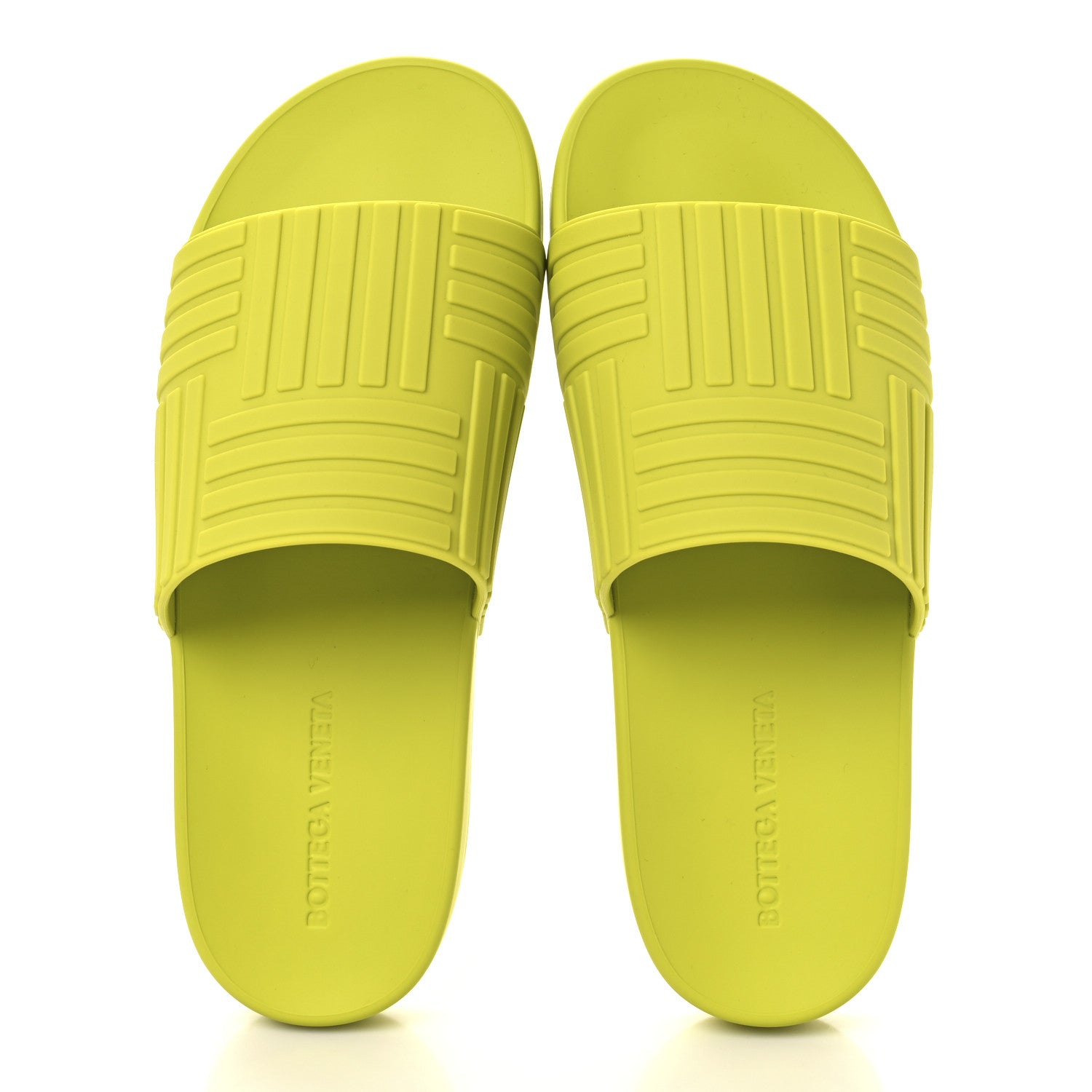 Bottega Veneta Rubber Carpet Slider Sandals 39 Kiwi 2 of 8