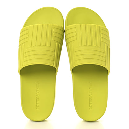 Bottega Veneta Rubber Carpet Slider Sandals 39 Kiwi 2 of 8