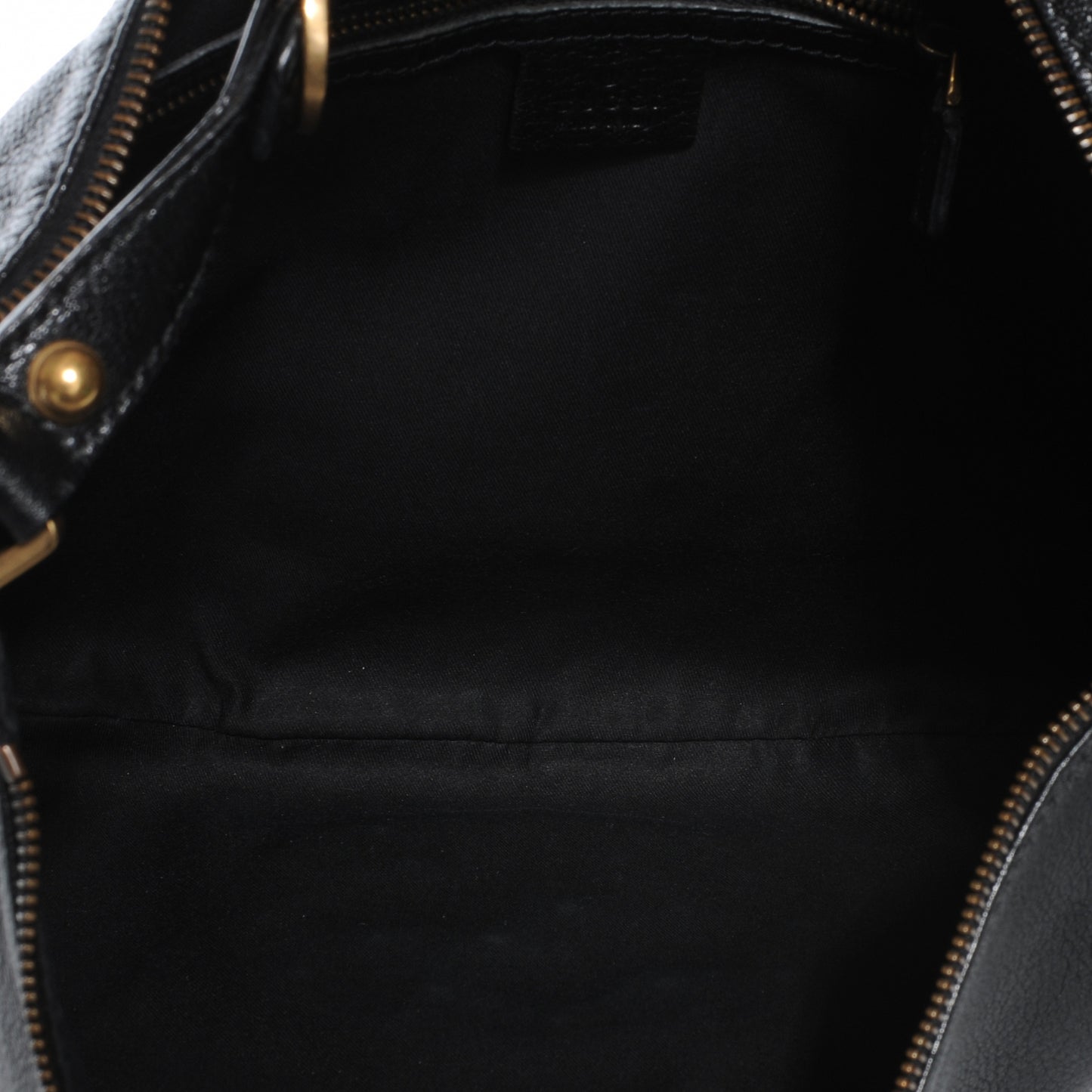 Leather Small Blondie Hobo Bag Black