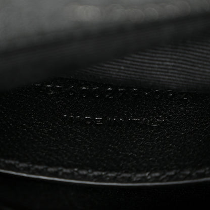 Saint Laurent Sheepskin Matelasse Chevron Monogram Medium College Bag Black 8 of 11