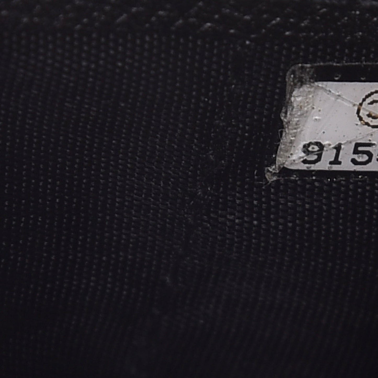 Grained Calfskin CC Button Wallet Black