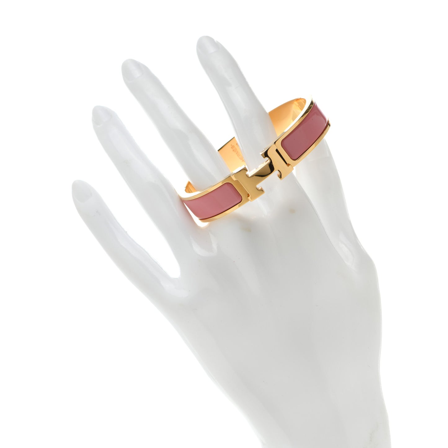 Enamel Narrow Clic Clac H Bracelet PM Rose Florida
