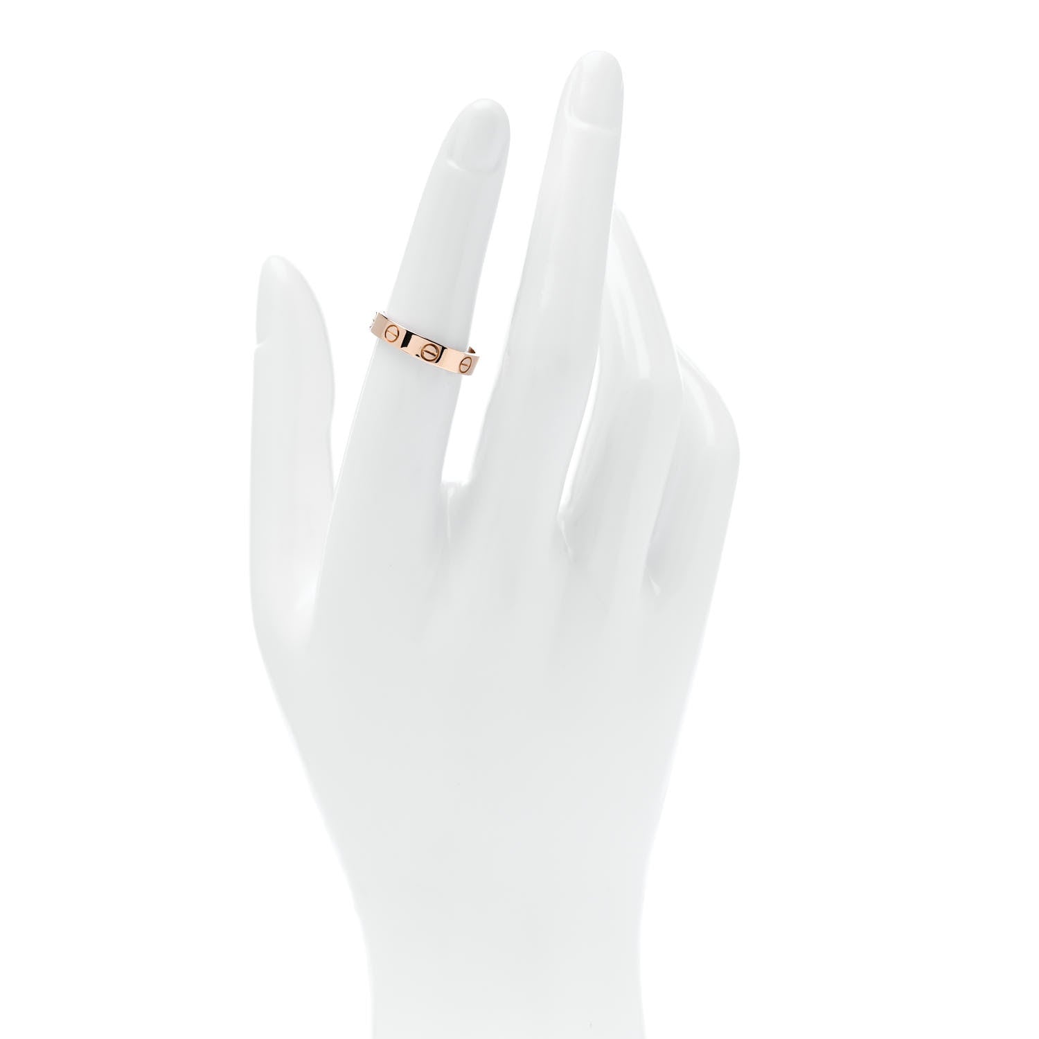 Cartier 18K Pink Gold 3.5mm LOVE Wedding Band Ring 51 5.75 2 of 5