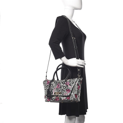 Valentino Garavani Sequin Calfskin Small Demilune Double Handle Satchel Multi 3 of 10