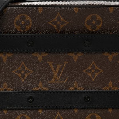 Louis Vuitton LOUIS VUITTON Monogram Macassar Handle Soft Trunk Black 8 of 10