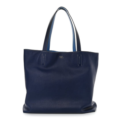 Hermes Veau Sikkim Double Sens 45 Tote Bleu Sapphire Paradis 1 of 18