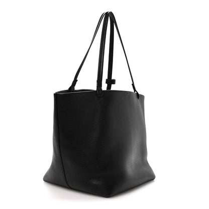 The Row Grained Calfskin Park Tote Three Black 4 of 10