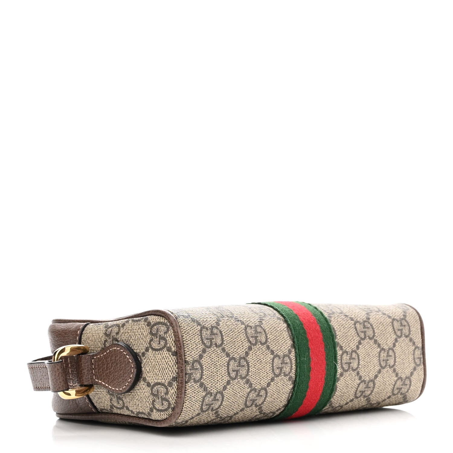 Gucci GG Supreme Monogram Web Mini Ophidia Shoulder Bag Brown 4 of 10