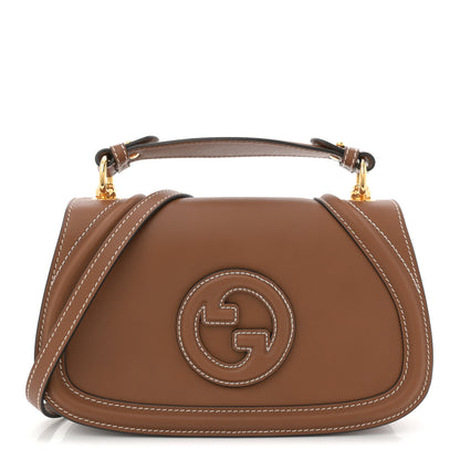 Gucci Roxy Calfskin Medium Blondie Top Handle Bag Brown 1 of 10
