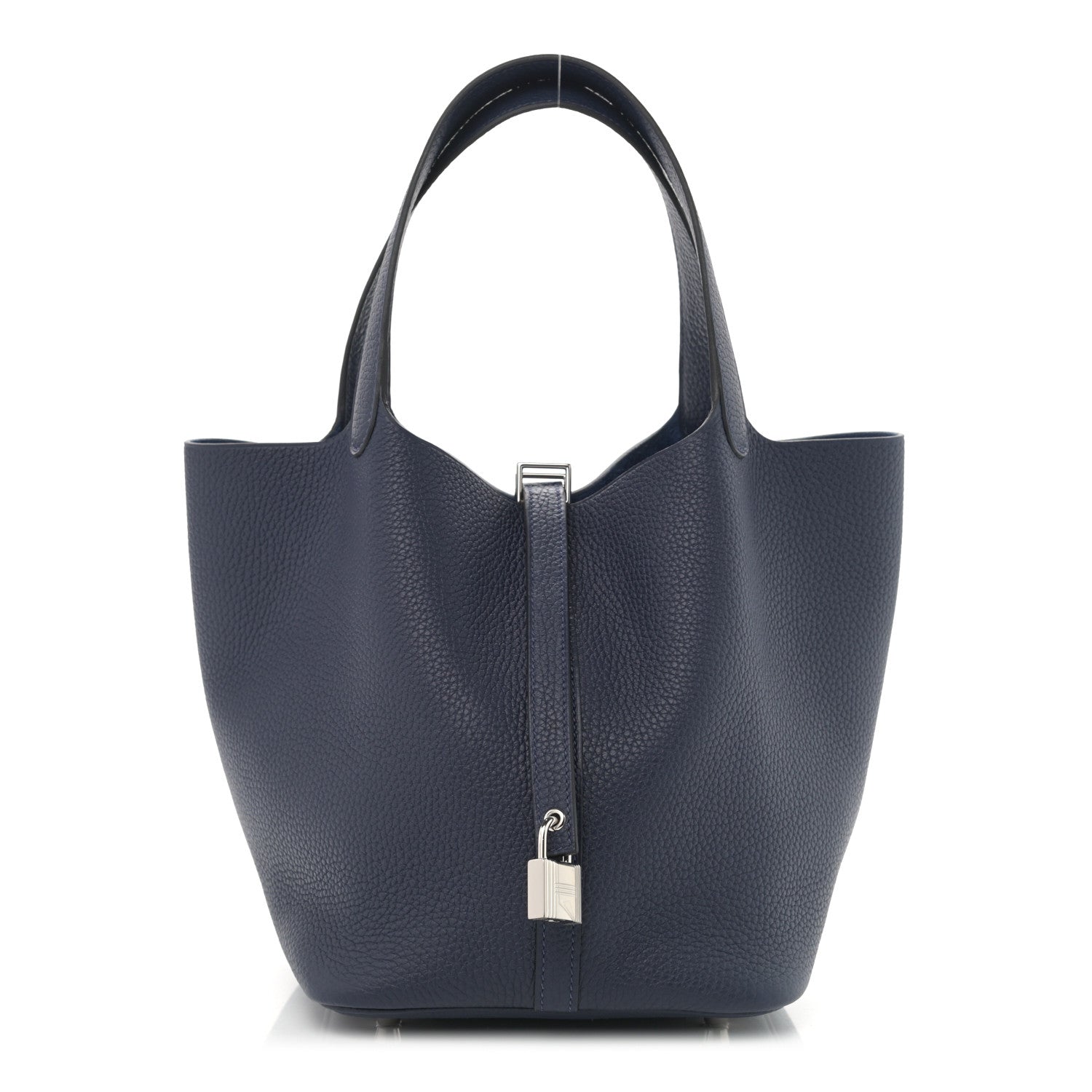 Hermes Taurillon Clemence Picotin Lock 22 MM Bleu Nuit 1 of 10