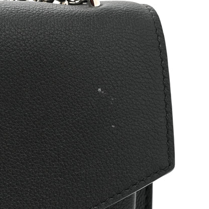 Louis Vuitton Soft Calfskin Mylockme Chain Bag BB Black 10 of 12