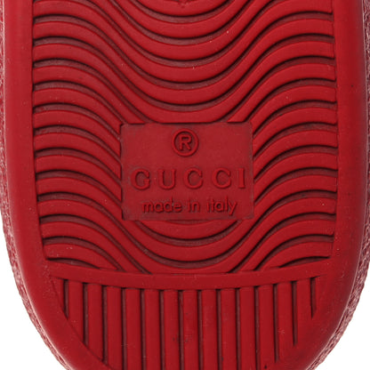 Gucci GG Supreme Monogram Ayers Mens New Ace Low-Top Sneaker 36 Beige Red 6 of 8