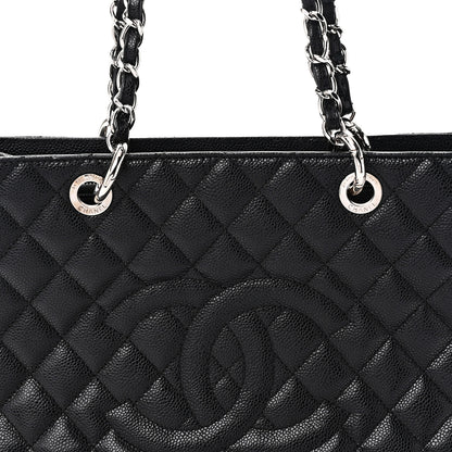 Chanel Caviar Quilted Grand Shopping Tote GST Black 8 of 10