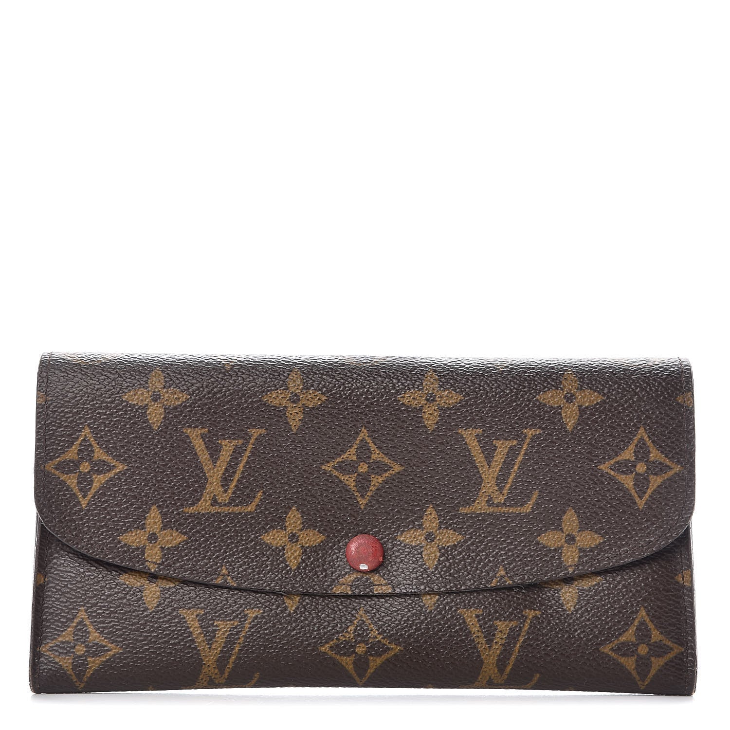 Louis Vuitton Monogram Emilie Wallet Red 1 of 15